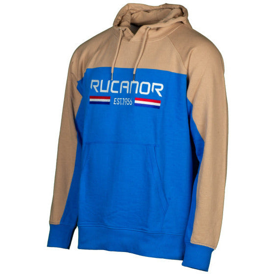 Rucanor Trevor Pullover Hoodie Männer Blau Beige Größe 3xl