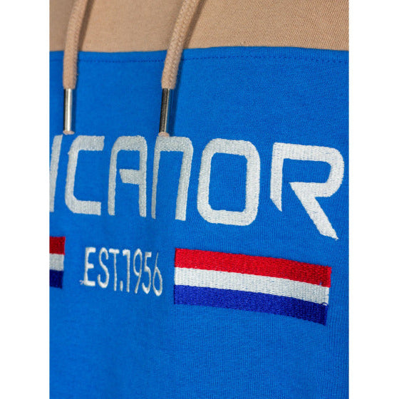 Rucanor Trevor Pullover Hoodie Männer Blau Beige Größe xxl