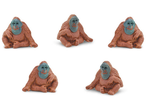 Safari Orang-Utan Spielset 2,5 cm braun 192-teilig
