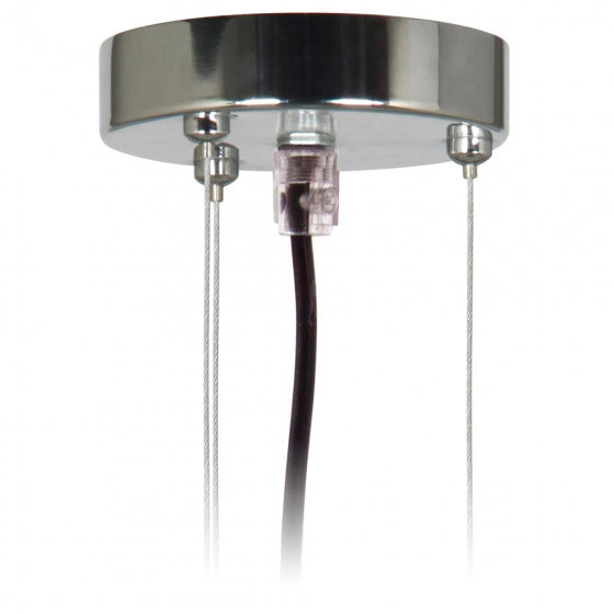 SmartWares Suspension Set Hanging Lampe 19 x 12 cm Chrom Silber