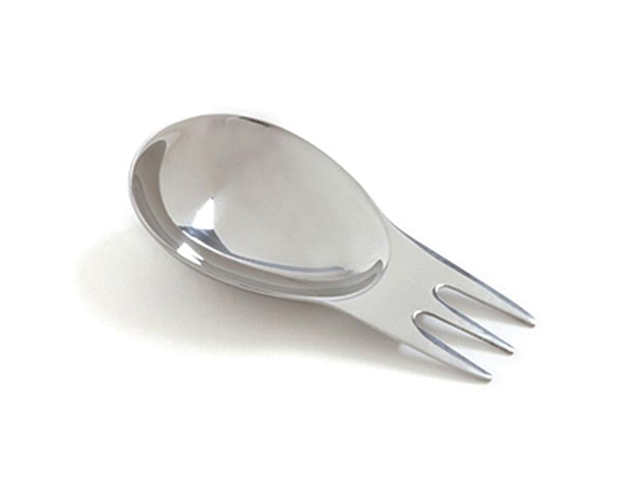Blaues Wasser Bento Edelstahl Spork Löffel und Gabel in 1