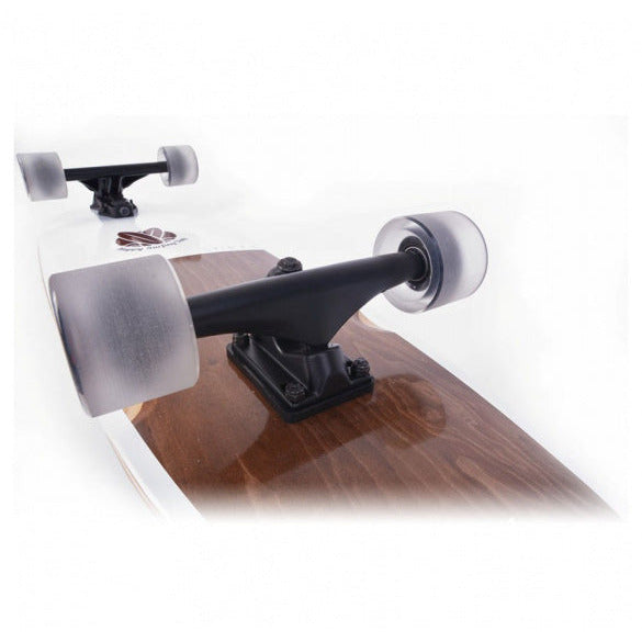 Longboard Surfy 82,5 x 23,5 cm weiß braun