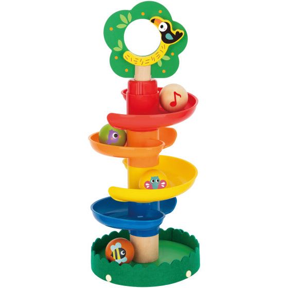 TOKY TOY Pädagogische Holzspiraaltoren 18 Monate 10-teilige