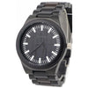 Wave Hawaii Watch Citizen Miyota Männer 4,5 cm Holzstahl schwarz schwarz