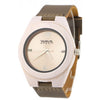 Wave Hawaii Watch Citizen Miyota Männer 4 cm Holz Leder weiß braun