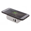 Powerbank mit drahtlosen Ladegerät 7,2 cm Abs weiß