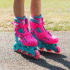 Inline-Skates Hardboot rosa Türkisgröße 32-35