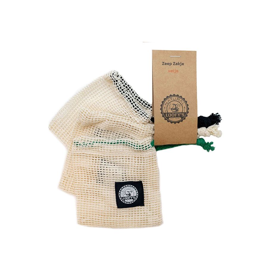 Loofys Seifenbeutel Set von 3
